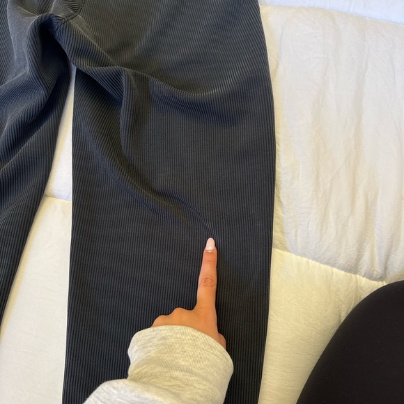 Lululemon Brushed Softstreme Ribbed Zip Flare Pant - Picture 7 of 7